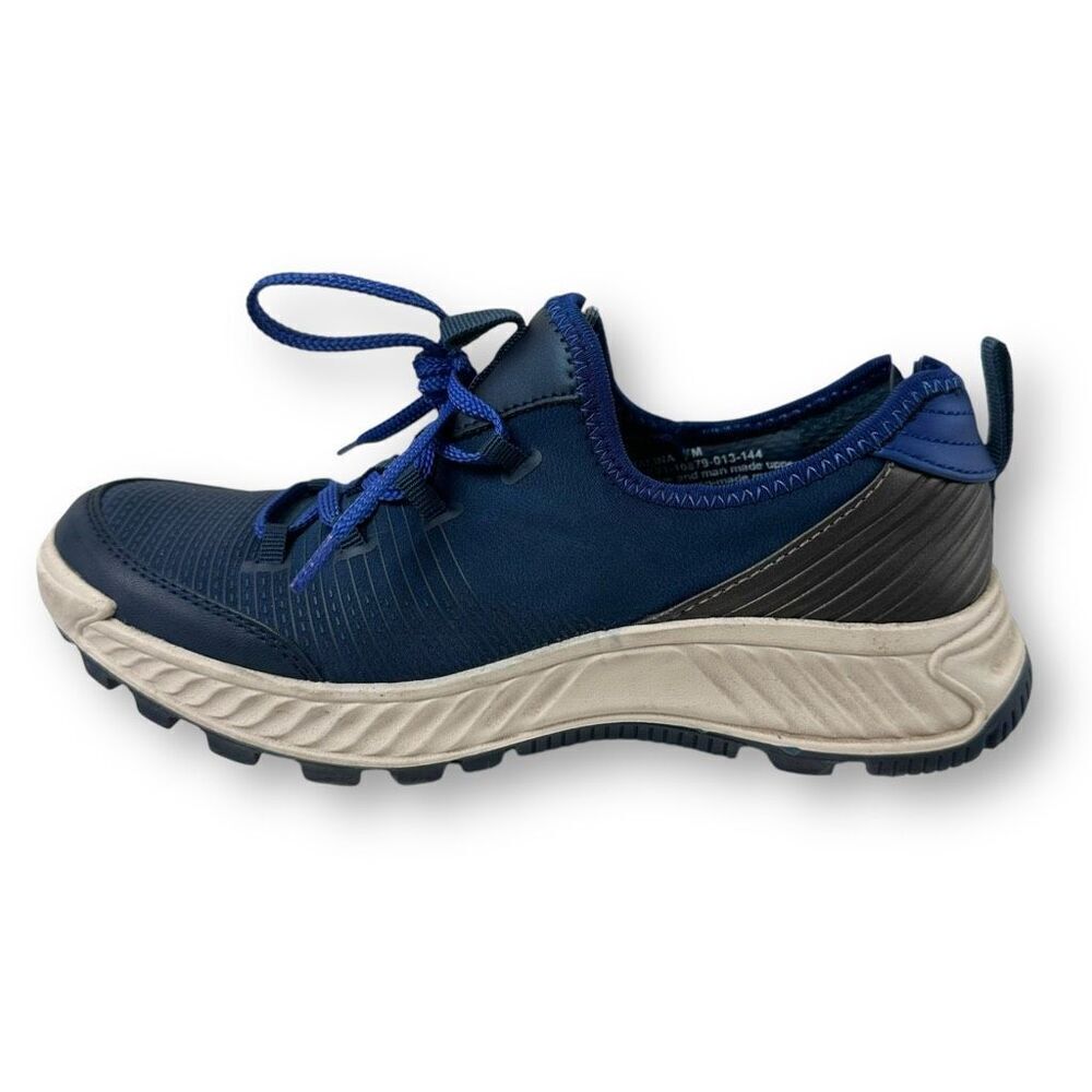 Baretraps Womens 7 Malina Athletic Walking Sneaker Dark Blue Comfort Shoe Sporty